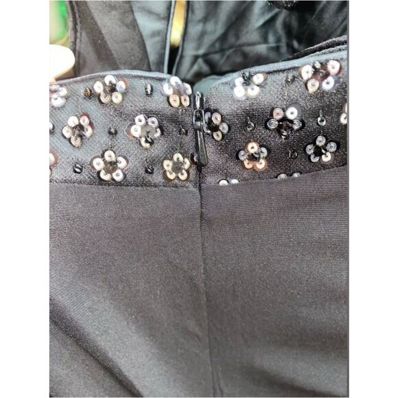 Mac Duggal Black Maxi Dress with Silver Accents - Picture 5 of 6